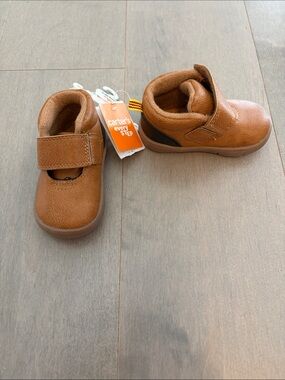 New Carter's Brown Baby Walker Shoes